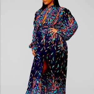 Fashion nova Wings of a feather maxi dress